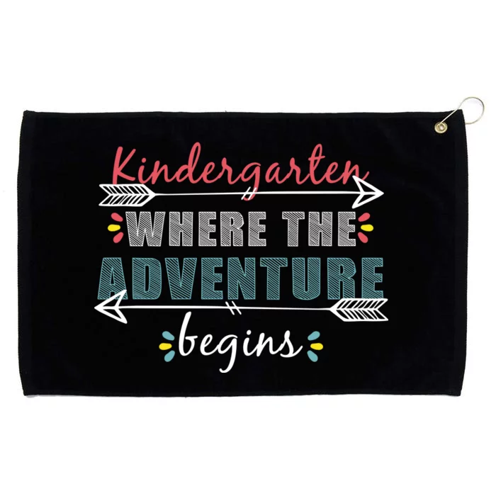 Kindergarten Back To School Adventure Grommeted Golf Towel