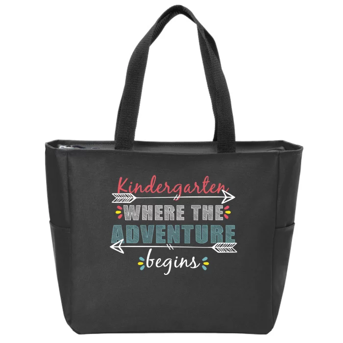 Kindergarten Back To School Adventure Zip Tote Bag