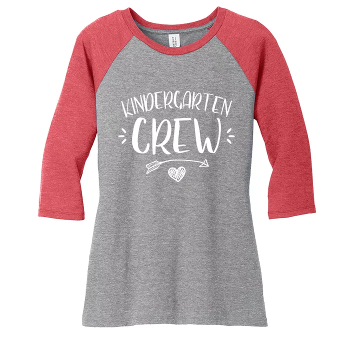 Kindergarten Crew Women's Tri-Blend 3/4-Sleeve Raglan Shirt