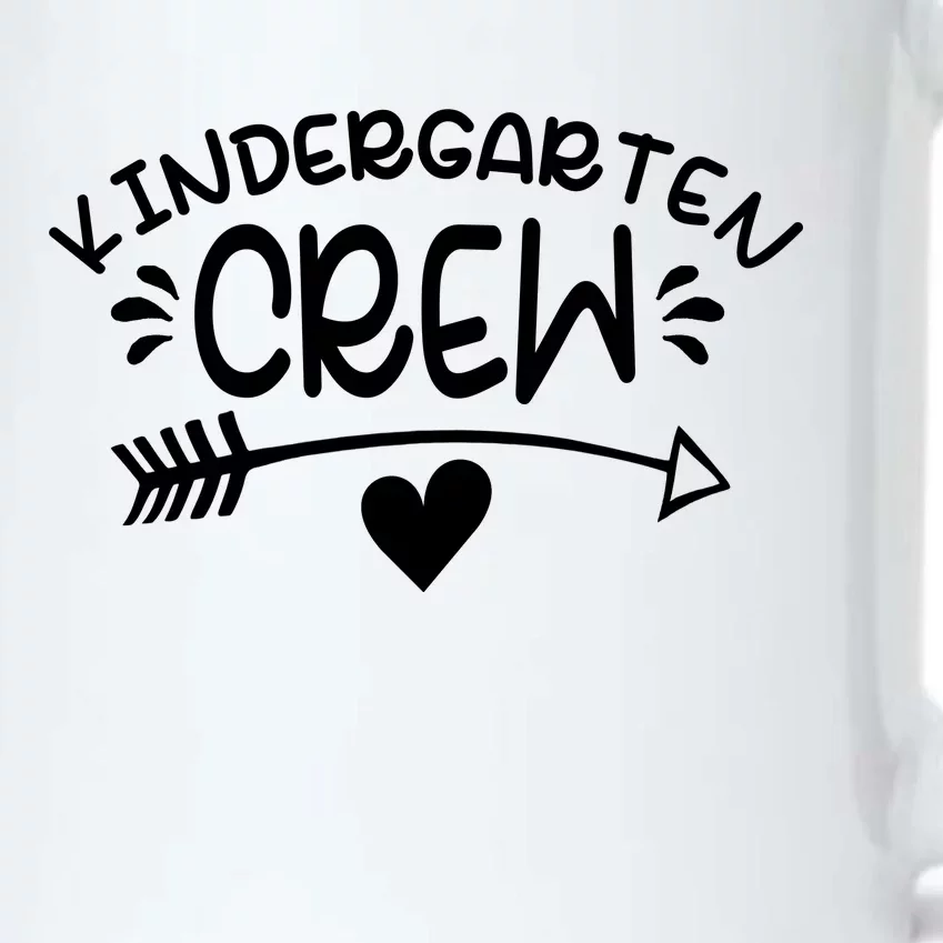 Kindergarten Crew Arrow Hear Simple Logo Black Color Changing Mug