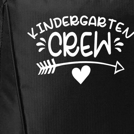 Kindergarten Crew Arrow Hear Simple Logo City Backpack