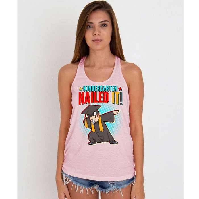 Kindergarten Graduate Nailed It Women's Knotted Racerback Tank