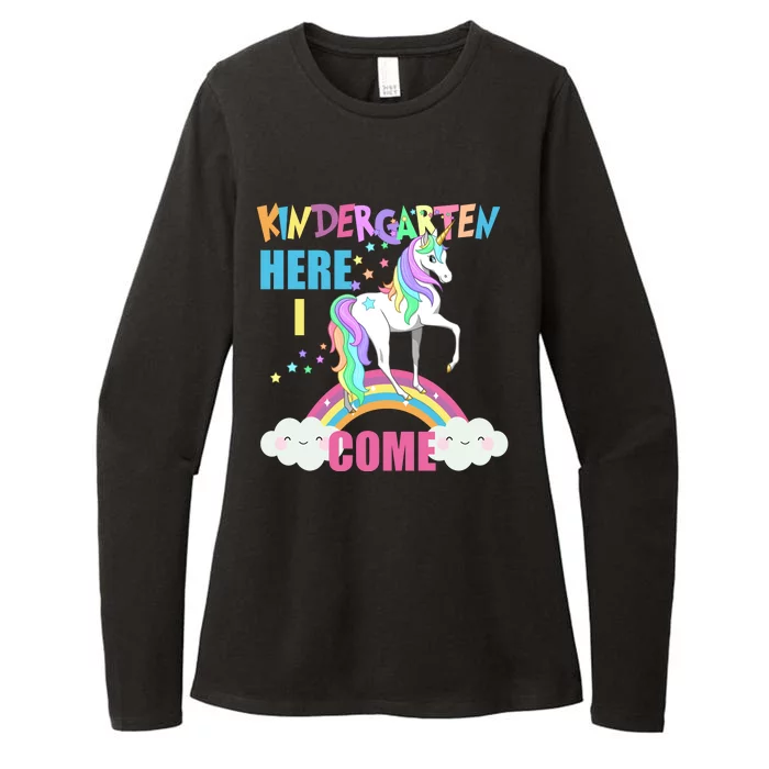 Kindergarten Here I Come Magical Unicorn Womens CVC Long Sleeve Shirt