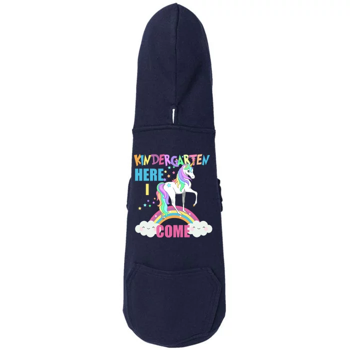 Kindergarten Here I Come Magical Unicorn Doggie 3-End Fleece Hoodie