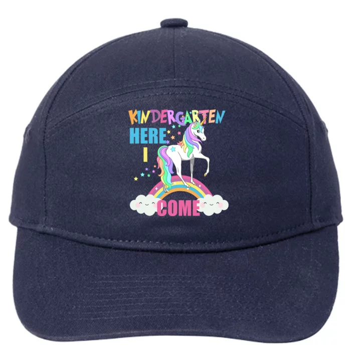 Kindergarten Here I Come Magical Unicorn 7-Panel Snapback Hat