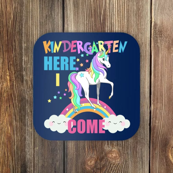 Kindergarten Here I Come Magical Unicorn Coaster