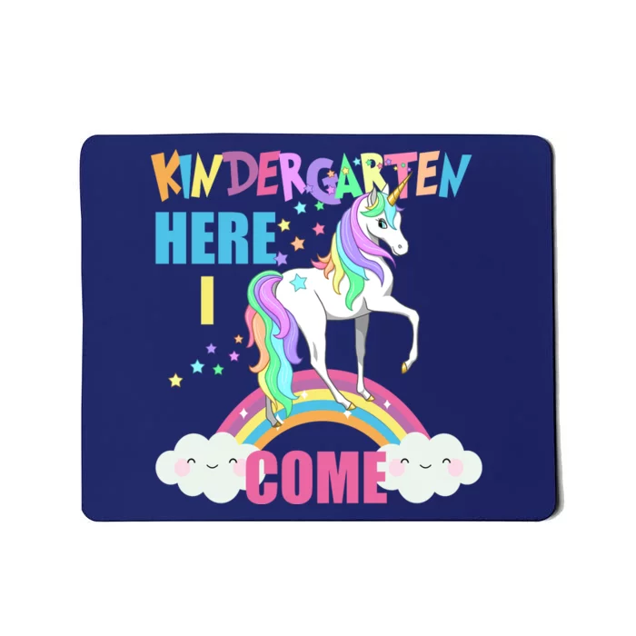 Kindergarten Here I Come Magical Unicorn Mousepad