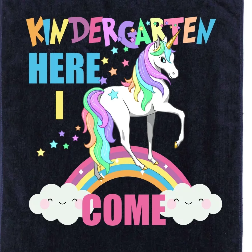 Kindergarten Here I Come Magical Unicorn Platinum Collection Golf Towel