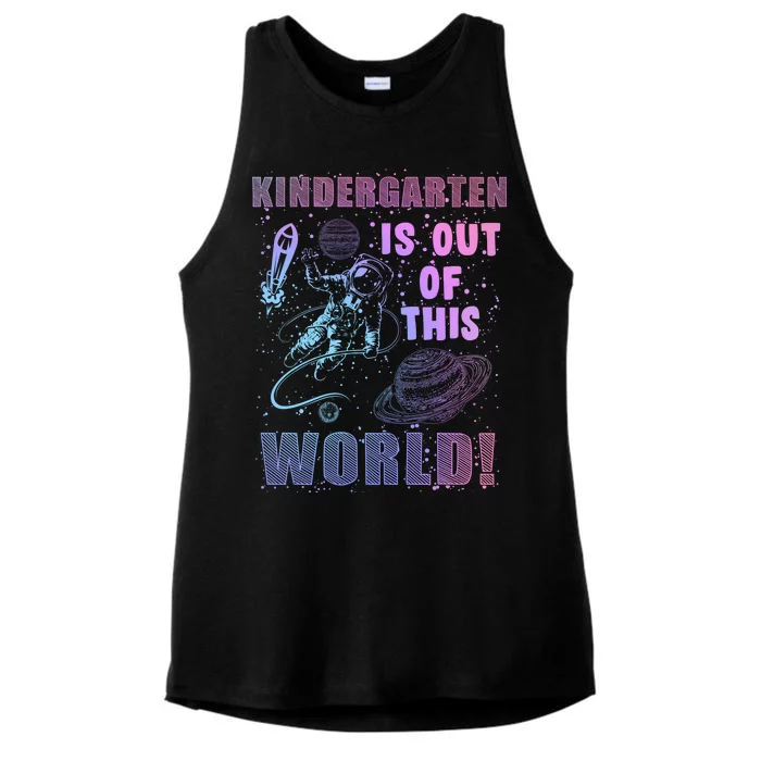 Kindergarten Is Out Of This World Ladies Tri-Blend Wicking Tank