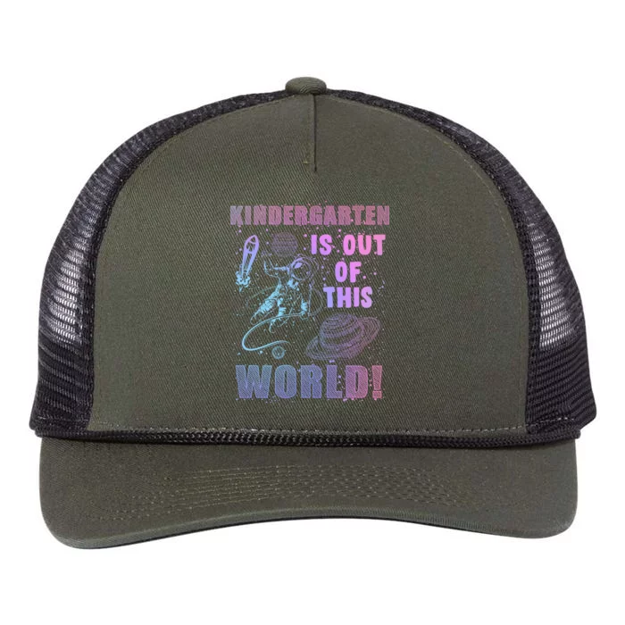 Kindergarten Is Out Of This World Retro Rope Trucker Hat Cap