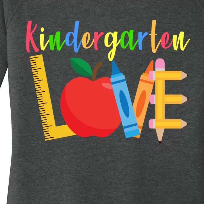 Kindergarten Love Women's Perfect Tri Tunic Long Sleeve Shirt