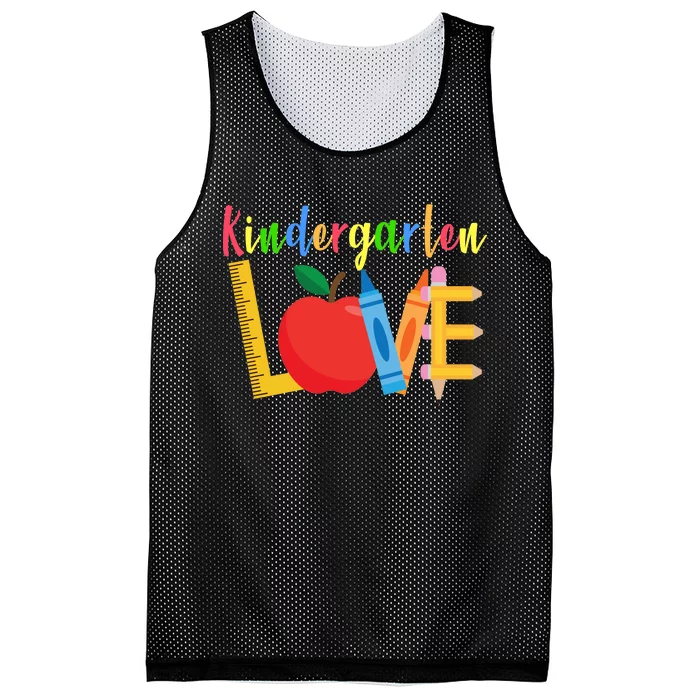 Kindergarten Love Mesh Reversible Basketball Jersey Tank