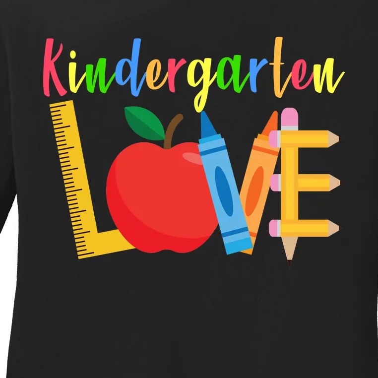 Kindergarten Love Ladies Long Sleeve Shirt