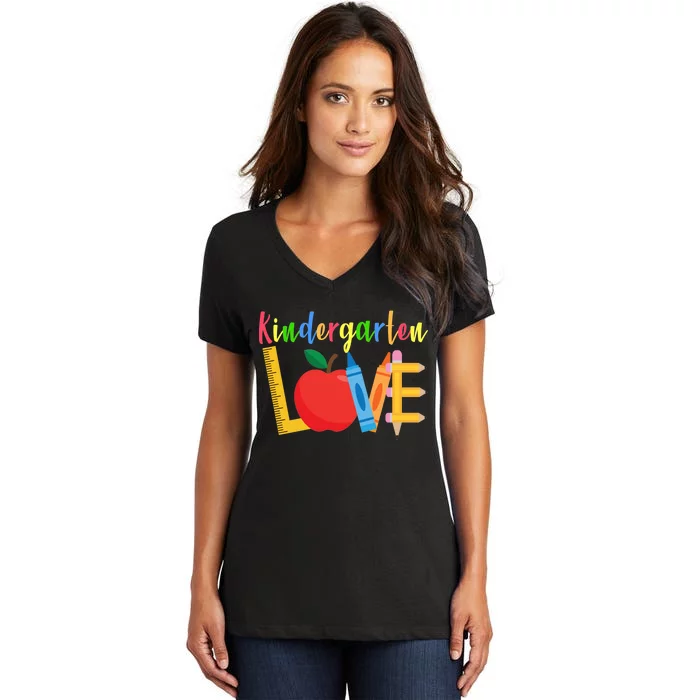 Kindergarten Love Women's V-Neck T-Shirt