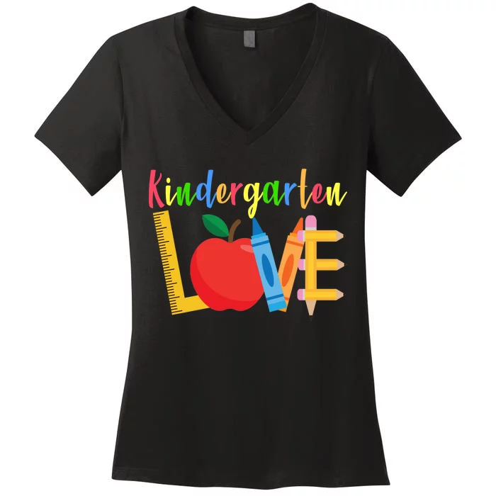 Kindergarten Love Women's V-Neck T-Shirt