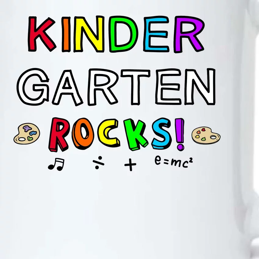 Kindergarten Rocks Black Color Changing Mug