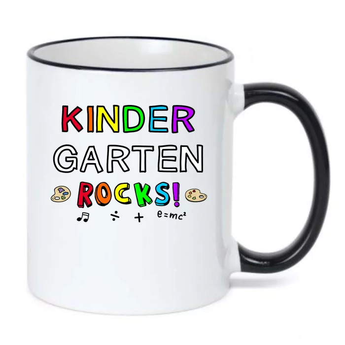 Kindergarten Rocks Black Color Changing Mug