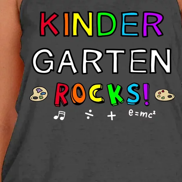 Kindergarten Rocks Women's Knotted Racerback Tank