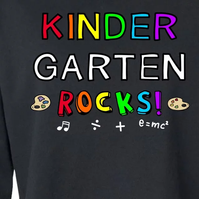 Kindergarten Rocks Cropped Pullover Crew