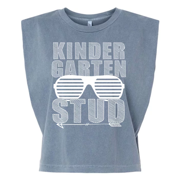 Kindergarten Stud Funny School Garment-Dyed Women's Muscle Tee