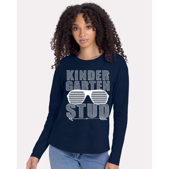 Kindergarten Stud Funny School Womens Cotton Relaxed Long Sleeve T-Shirt