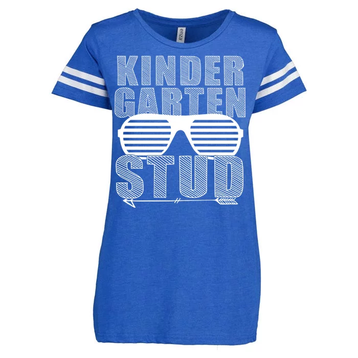 Kindergarten Stud Funny School Enza Ladies Jersey Football T-Shirt