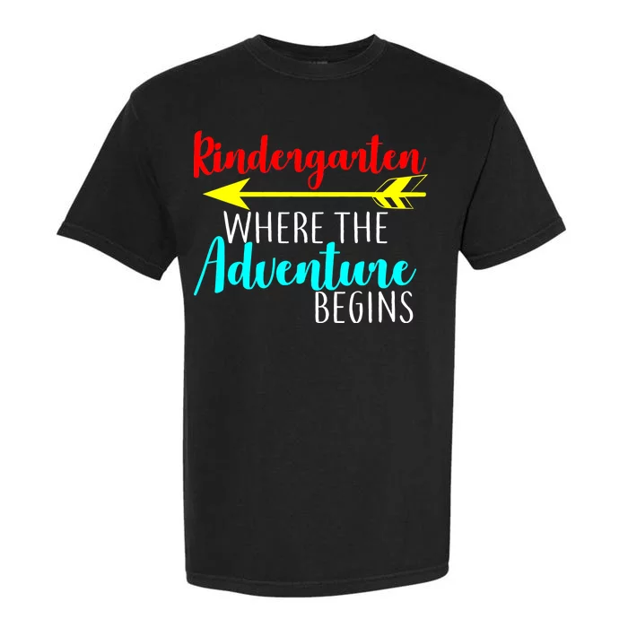 Kindergarten Where The Adventure Begins Garment-Dyed Heavyweight T-Shirt