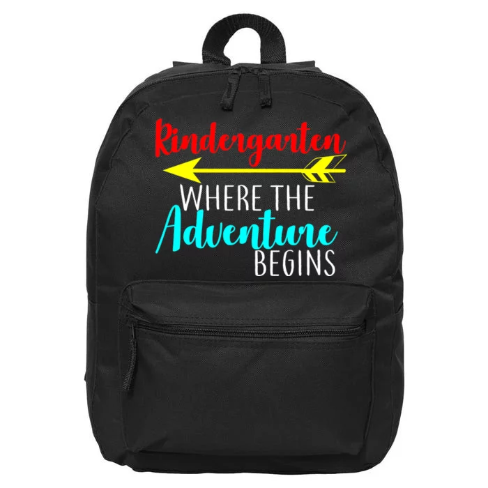 Kindergarten Where The Adventure Begins 16 in Basic Backpack