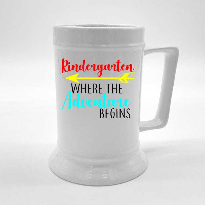 Kindergarten Where The Adventure Begins Front & Back Beer Stein