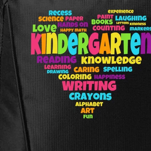 Kindergarten Word Marks Heart City Backpack