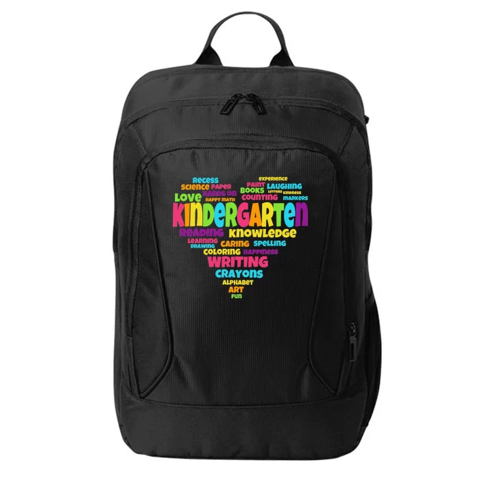 Kindergarten Word Marks Heart City Backpack