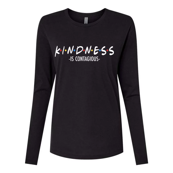 Kindness Is Contagious Womens Cotton Relaxed Long Sleeve T-Shirt