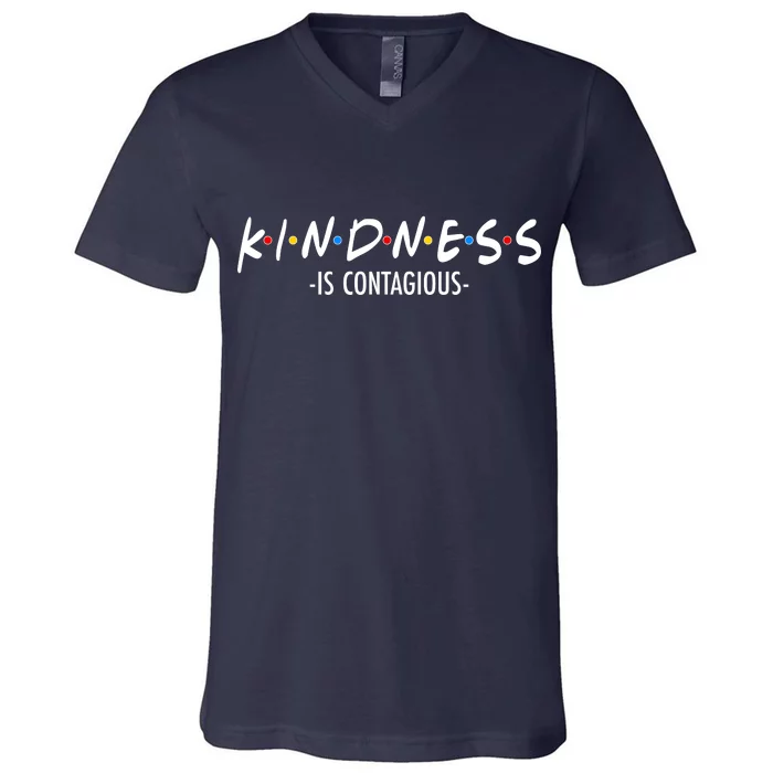 Kindness Is Contagious V-Neck T-Shirt