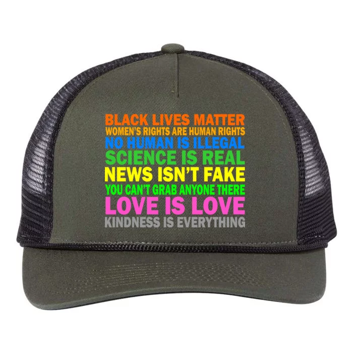 Kindness Is Everything Love Is Love Retro Rope Trucker Hat Cap