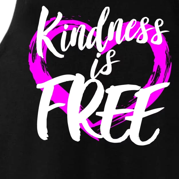 Kindness Is Free Ladies Tri-Blend Wicking Tank