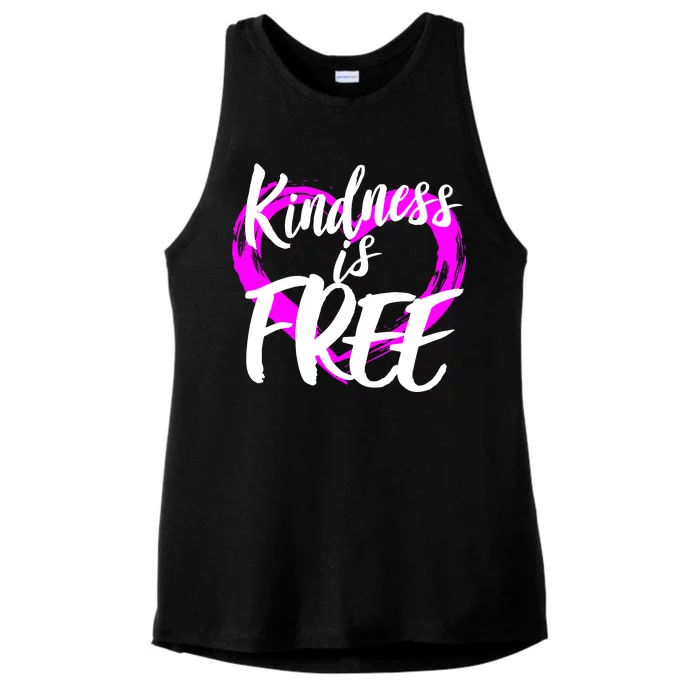 Kindness Is Free Ladies Tri-Blend Wicking Tank