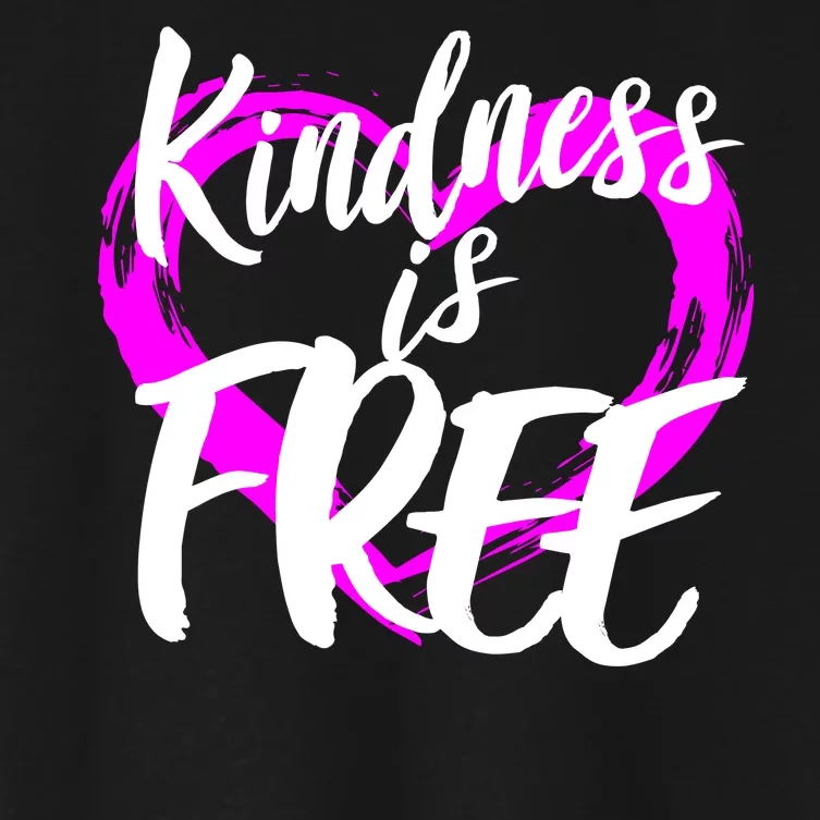 Kindness Is Free Women's Crop Top Tee