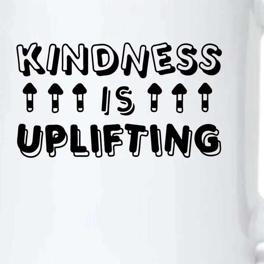 Kindness Is Uplifting Black Color Changing Mug