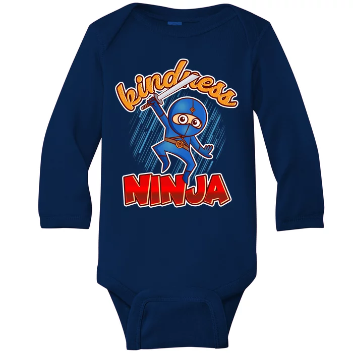 Kindness Ninja Baby Long Sleeve Bodysuit