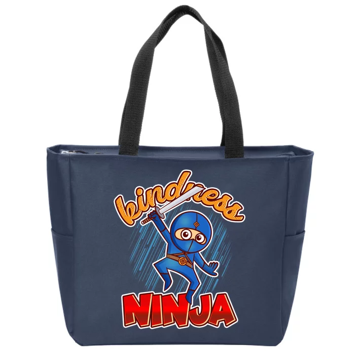 Kindness Ninja Zip Tote Bag