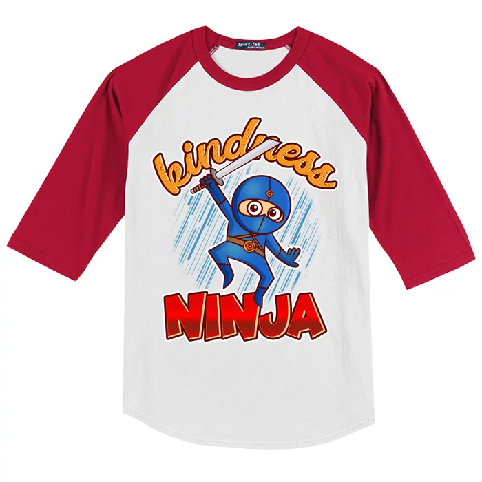 Kindness Ninja Kids Colorblock Raglan Jersey