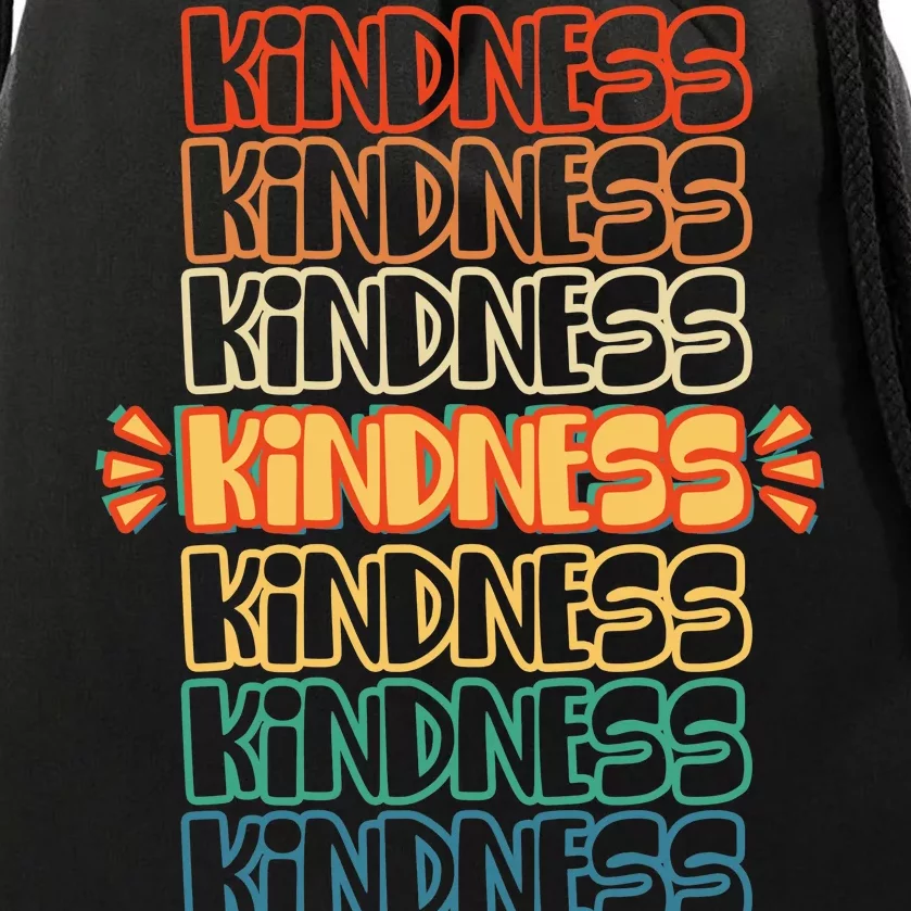 Kindness Pattern Drawstring Bag