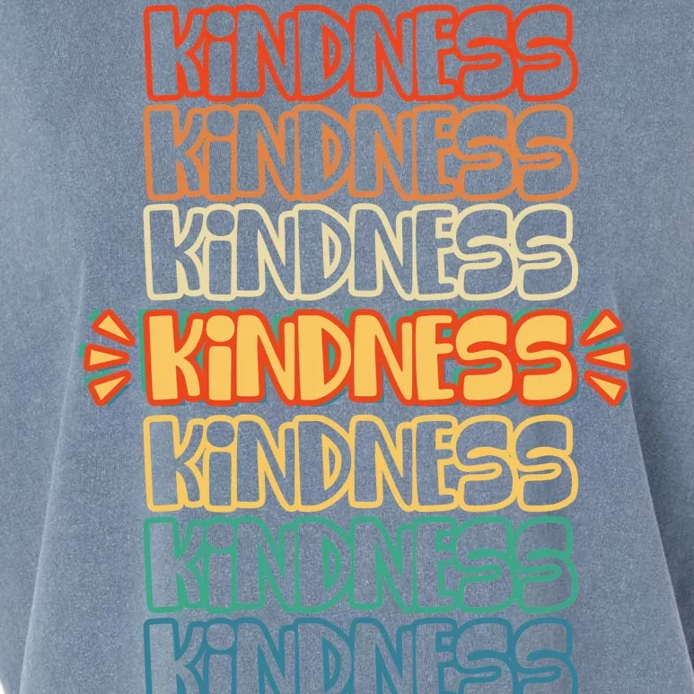 Kindness Pattern Garment-Dyed Women's Muscle Tee