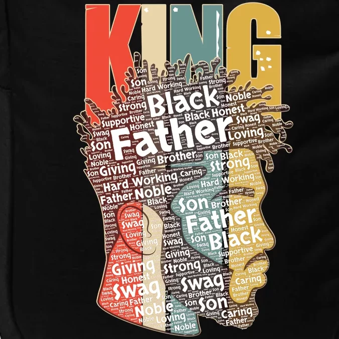 King African American Black Father Impact Tech Backpack