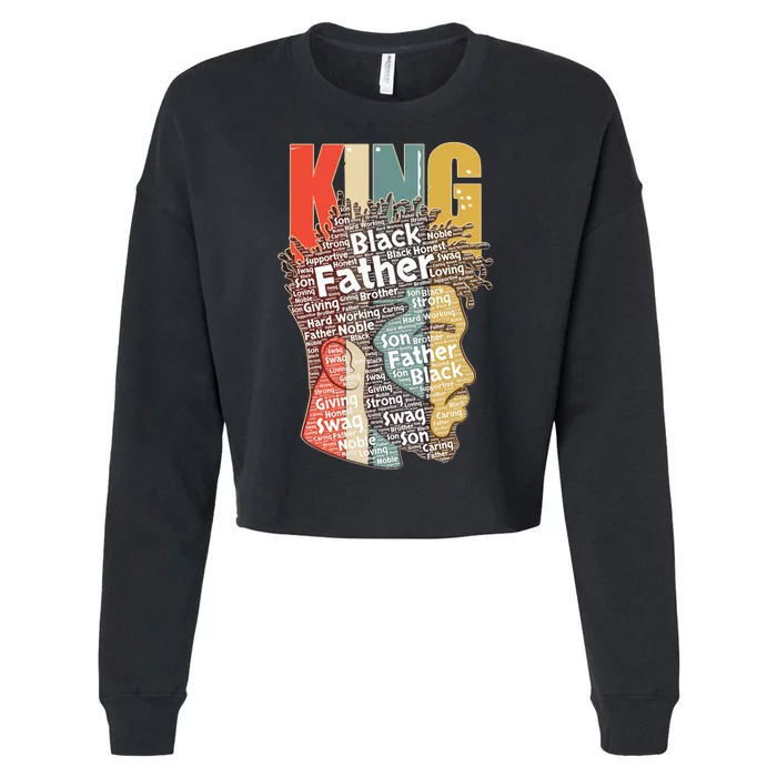 King African American Black Father Cropped Pullover Crew