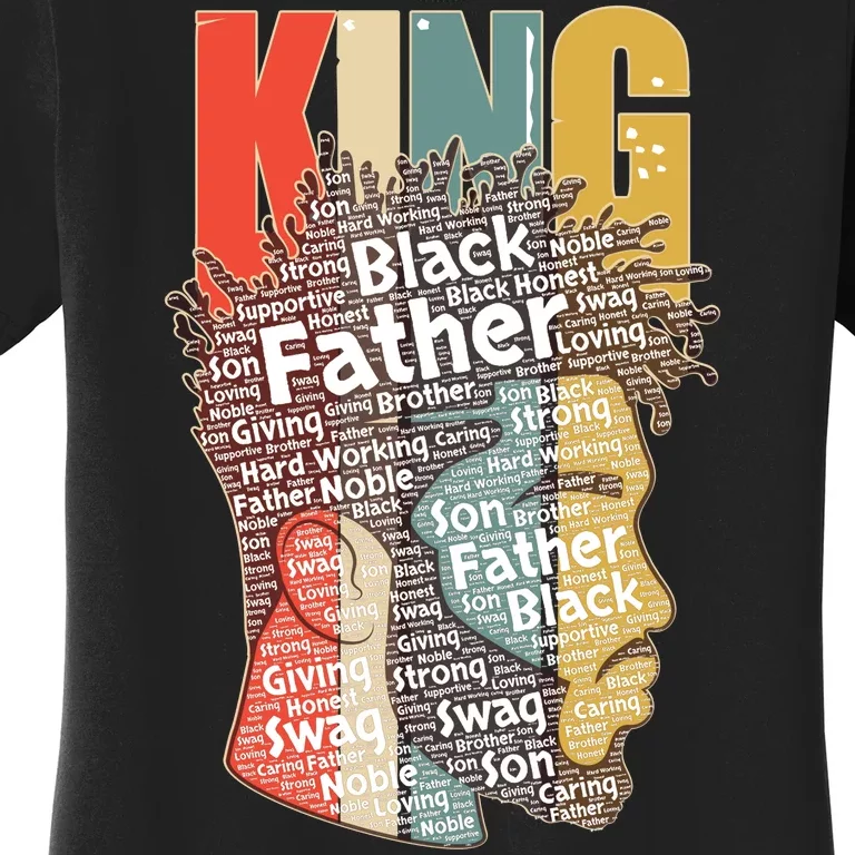 King African American Black Father Women's T-Shirt