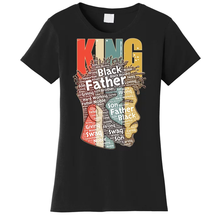 King African American Black Father Women's T-Shirt