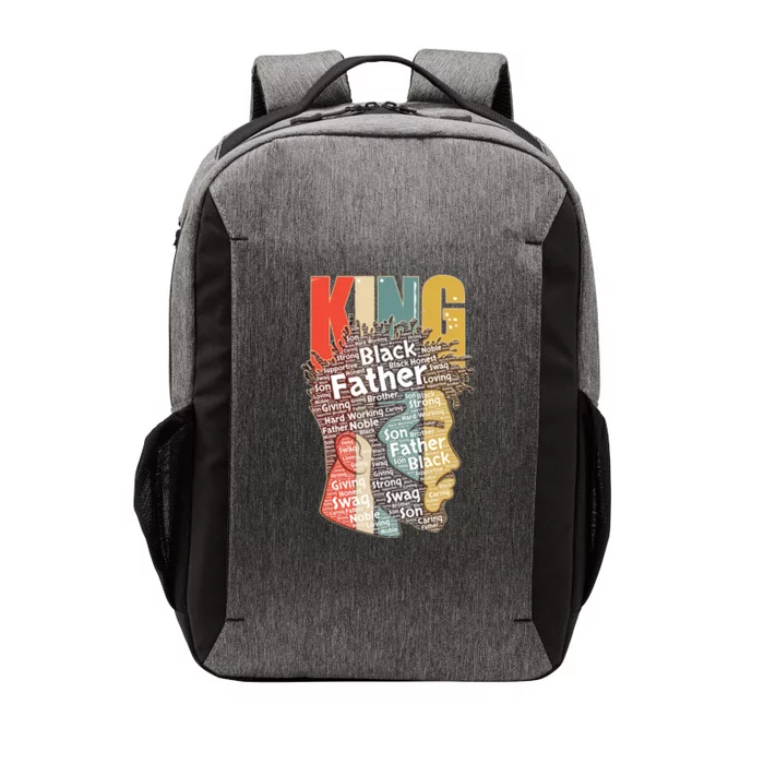 King African American Black Father Vector Backpack