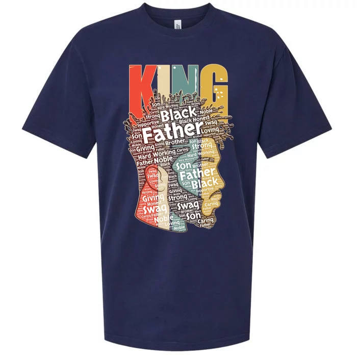 King African American Black Father Sueded Cloud Jersey T-Shirt