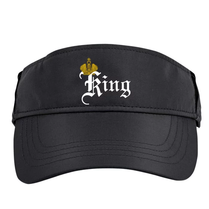 King Crown Old English Logo Adult Drive Performance Visor